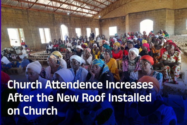 Church Attendence Increases Due to New Roof on Church