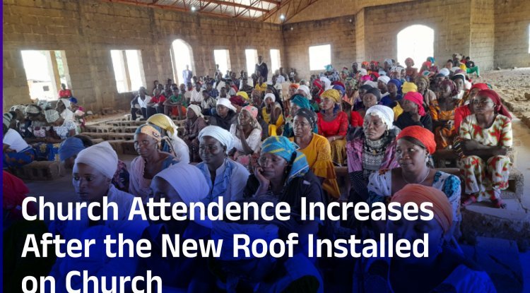 Church Attendence Increases Due to New Roof on Church